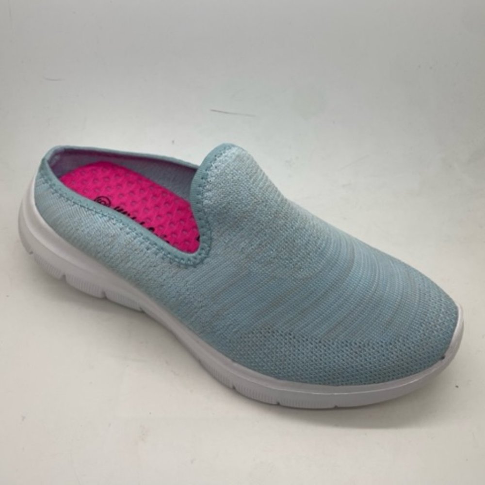 Ladies Shoes WildSole Bilbao Light Blue Casual Slip on Shoes - Picture 2 of 5